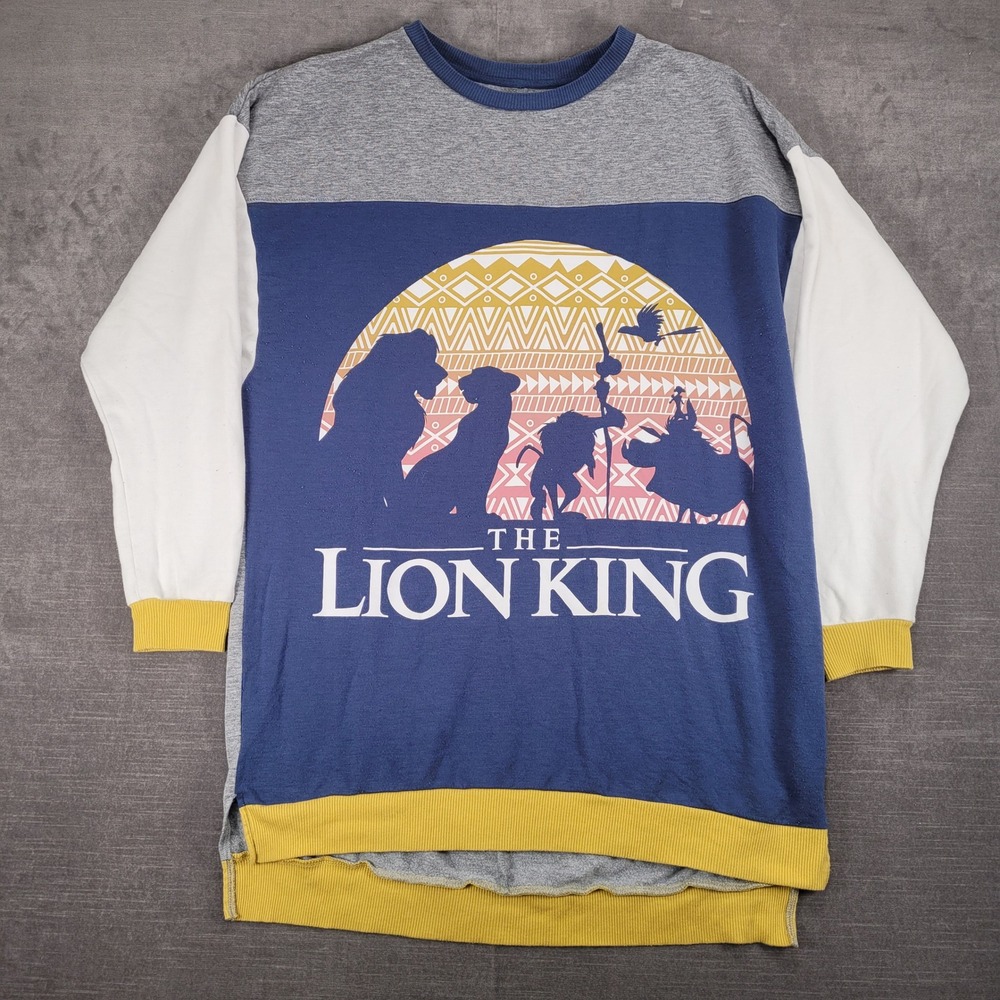 Disney‎ The Lion King Graphic Oversized Tunic Sweatshirt Sleepwear Top Size M